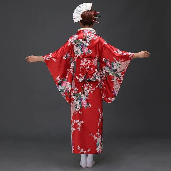 Kimono traditionnel Rouge