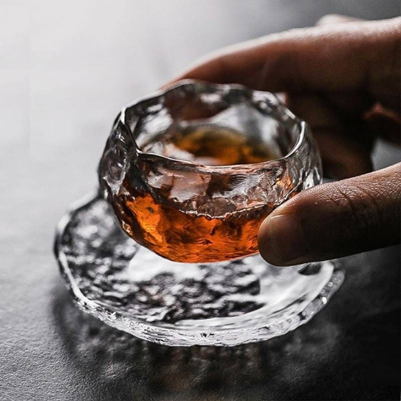 Verre + Socle Verre Saké Japonais