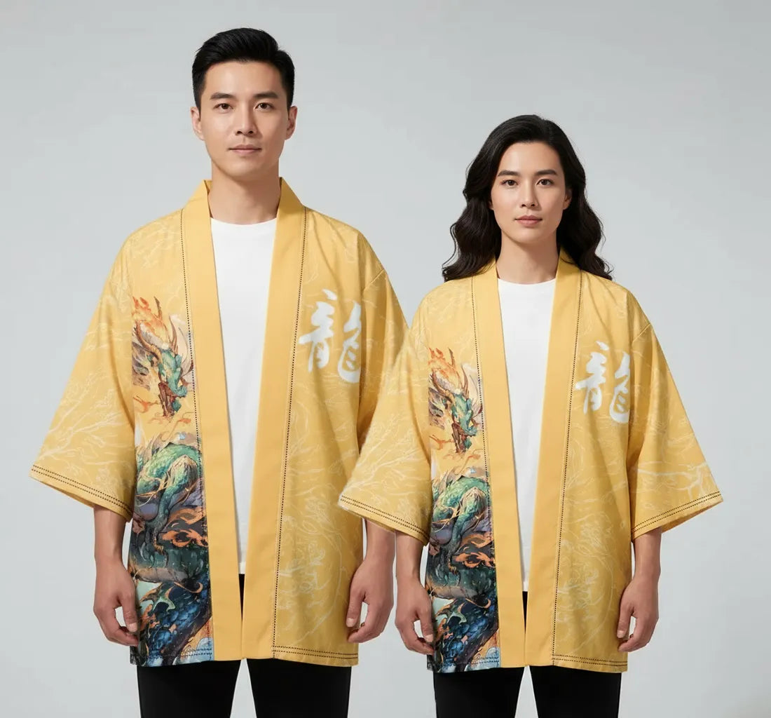 Veste kimono dragon ryujin