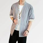 Veste Kimono Homme Gris