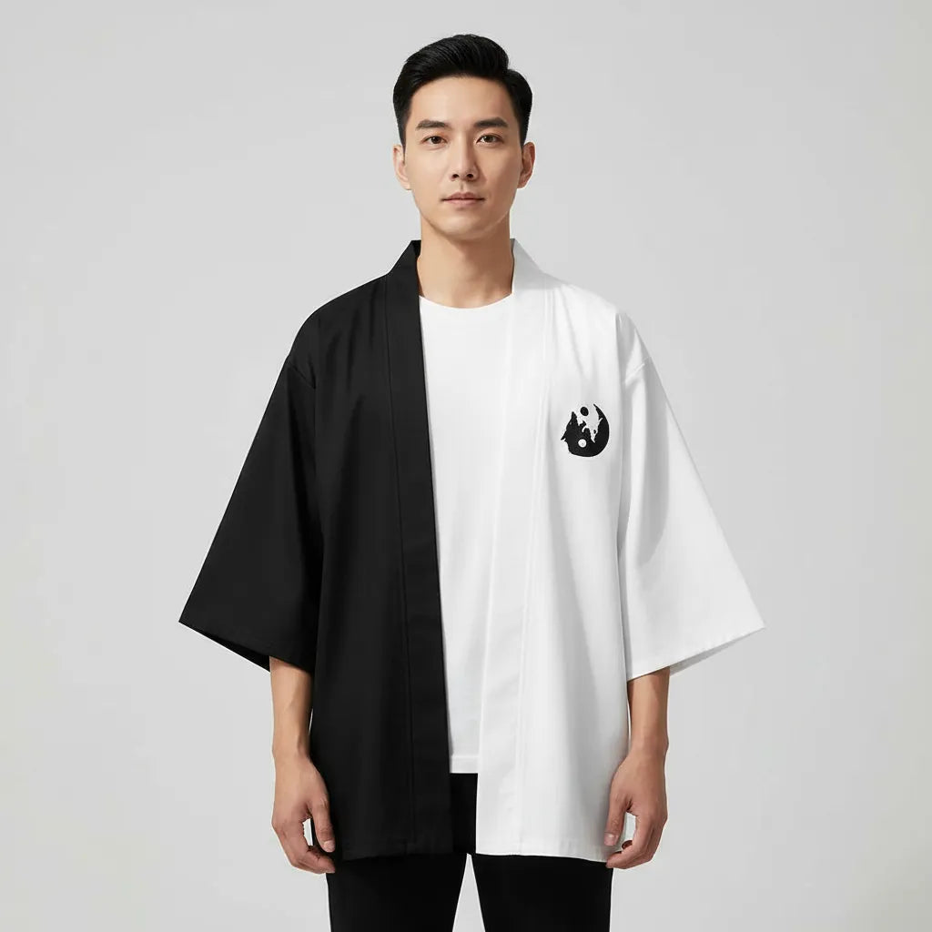 Veste kimono Yin & Yang