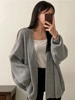 Veste kimono femme matelassé gris