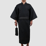 Yukata Homme noir rayé