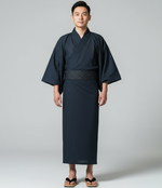 Yukata Homme bleu marine