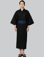 Yukata Homme noir classique