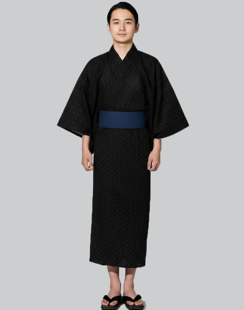 Yukata Homme noir classique