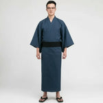 Yukata Homme bleu