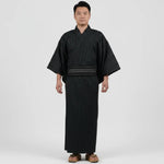 Yukata Homme noir rayé
