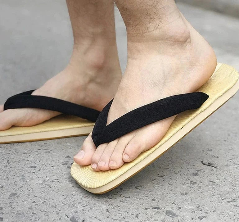 Sandales Japonaises Traditionnelles Setta Zori Geta – Semelle Tatami – Homme (Tailles 6 à 9 UK / 25-28 Cm)