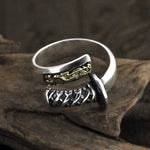 Bague japonaise katana en argent