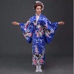 Kimono traditionnel bleu marine