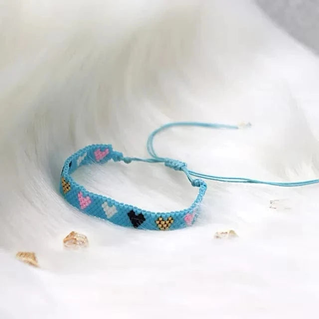Bracelet miyuki bleu