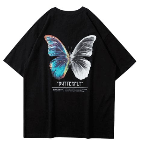 T-shirt japonais papillon