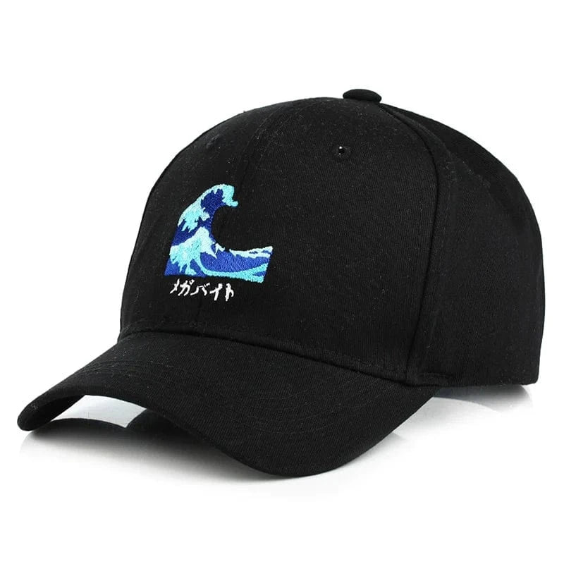 Noir Casquette vague japonaise