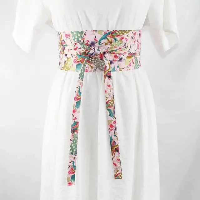 Ceinture obi rose