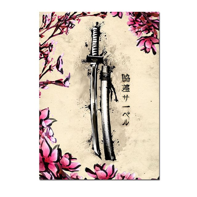 Estampe japonaise Katana
