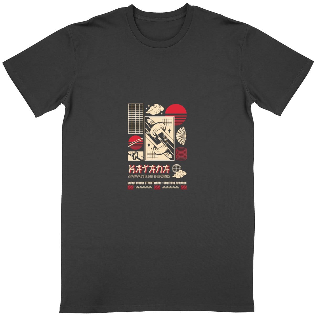 T-shirt japonais Katana