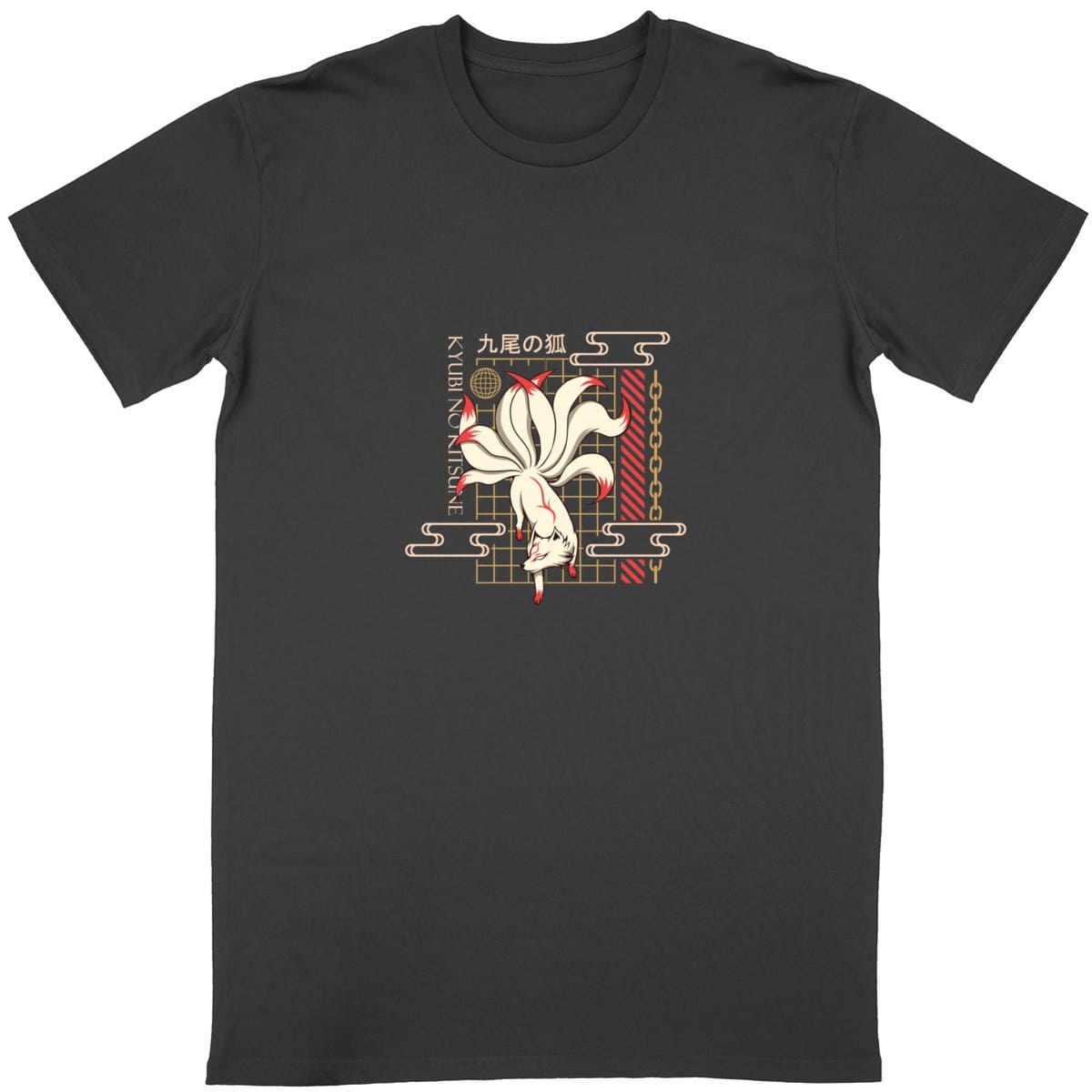 T-shirt japonais Renard Kitsune