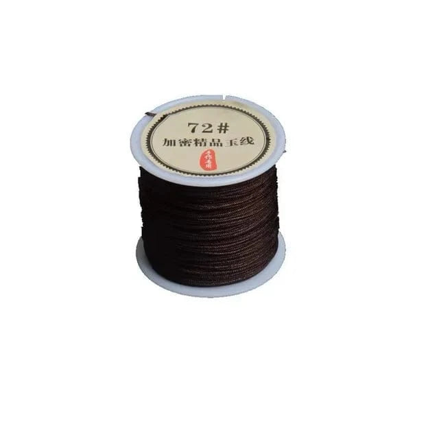 Café / 0.4 mm 45 mètres Fil pour kumihimo