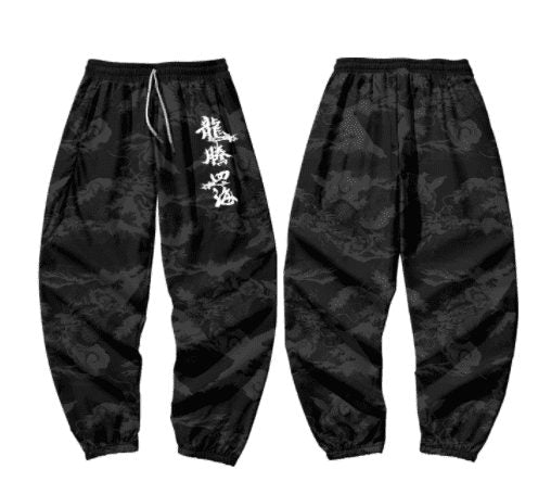 Pantalon avec motif japonais