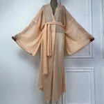 Kimono femme laine beige