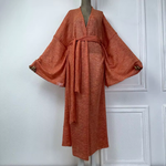 Kimono femme laine terracota