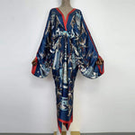 Kimono long femme soie