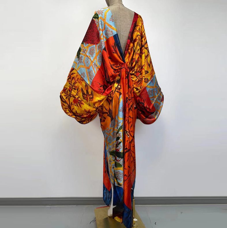 Kimono femme long printemps