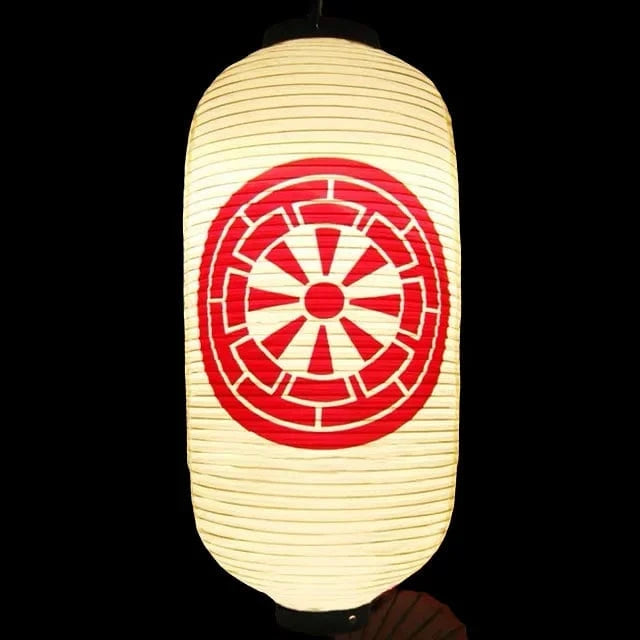 Lanterne japonaise Kamon de roue