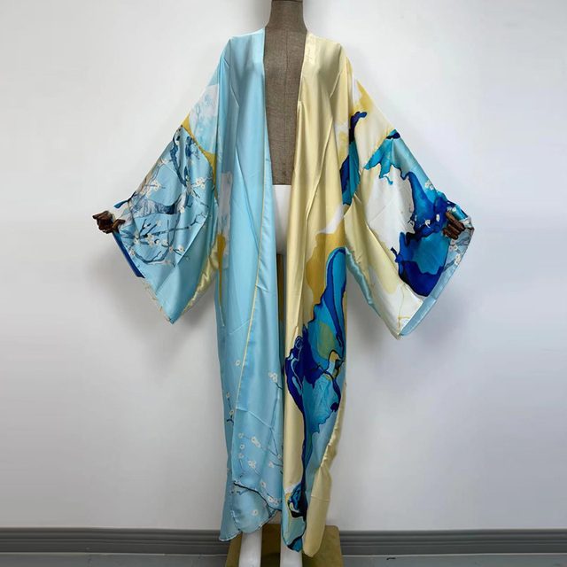 Robe kimono satin