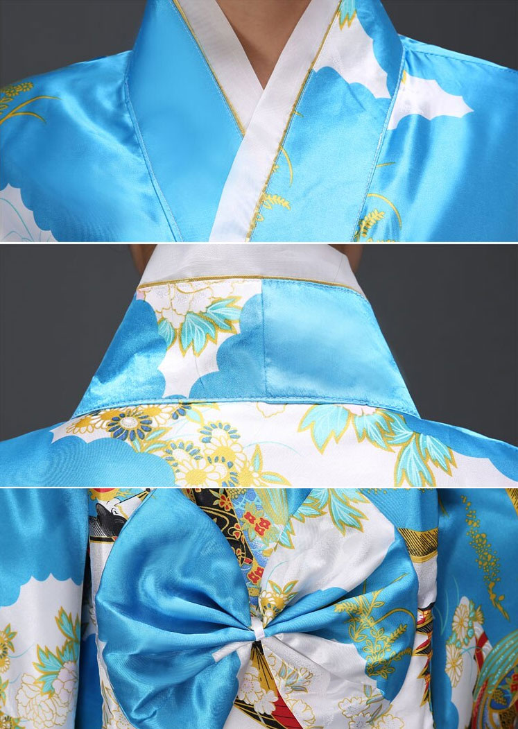 Kimono traditionnel Bleu Japon