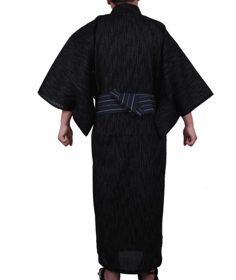 Yukata Homme noir traditionnel